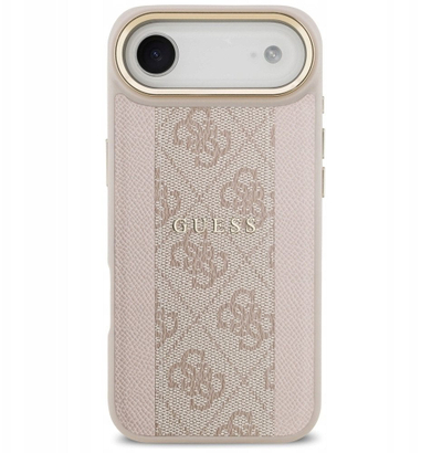 Mbulesë telefoni Guess Hardcase 4G, për iPhone 17 Pro, plastike, rozë