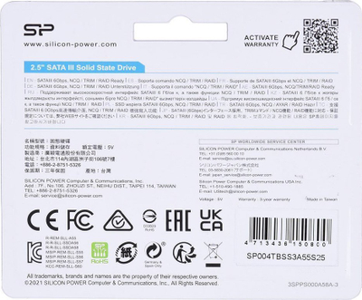 Disk SSD Silicon Power A55, 4TB, 2.5" SATA III