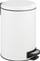 Kosh plehrash Wenko Leman Easy Close, 12L, çelik inox, i bardhë