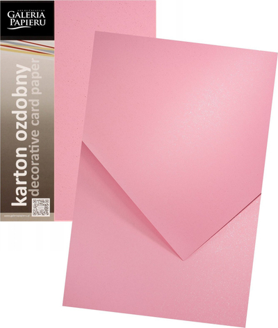 Karton dekorativ Galeria Papieru Mika Pink, 240g/m², 20 fletë, rozë
