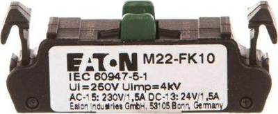 Ndërprerës ndihmës Eaton M22-FK10 (180792), i zi