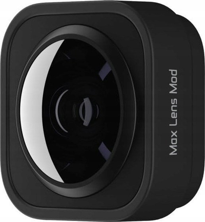 Aksesor lente GoPro Max Lens Mod, kënd shumë i gjerë 155°, stabilizim i avancuar, i zi