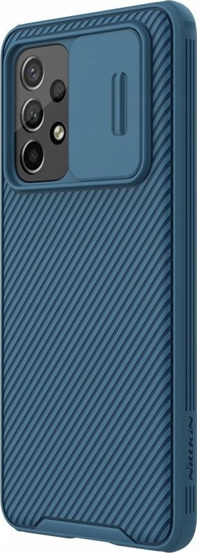 Mbështjellës telefoni Nillkin Camshield për Samsung Galaxy A14 4G, mbrojtje me kapak kamere, plastike PC, blu