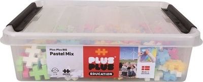 Blloqe ndërtimi Plus Plus Big Pastel EDU, 200 copë, shumëngjyrëshe