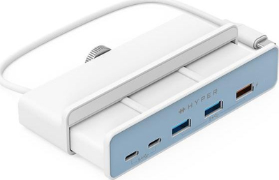 Hub USB Hyper HD34A6, USB-C 5Gbps, 2x USB-A, i bardhë