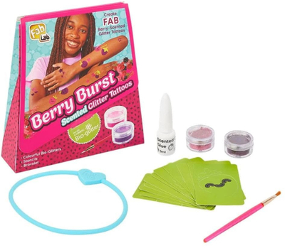 Set tatuazhesh me shkëlqim Fab Lab Berry Burst, me aromë, multingjyrësh