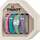 Set për femra Tissot T-Lady Lovely Square Summer Set, orë dore + rripa shtesë, e gjelbër/rozë/vjollcë/kaltër