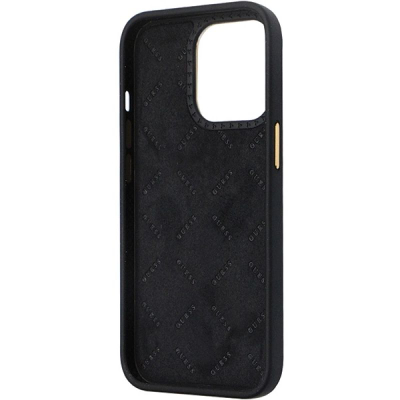 Mbrojtëse telefoni Guess GUHCP13XM4DGPK, për iPhone 13 Pro Max 6.7", silikoni, e zezë