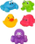 Lodra banjoje Akuku Colorful Animals, set 5 copë, shumëngjyrëshe