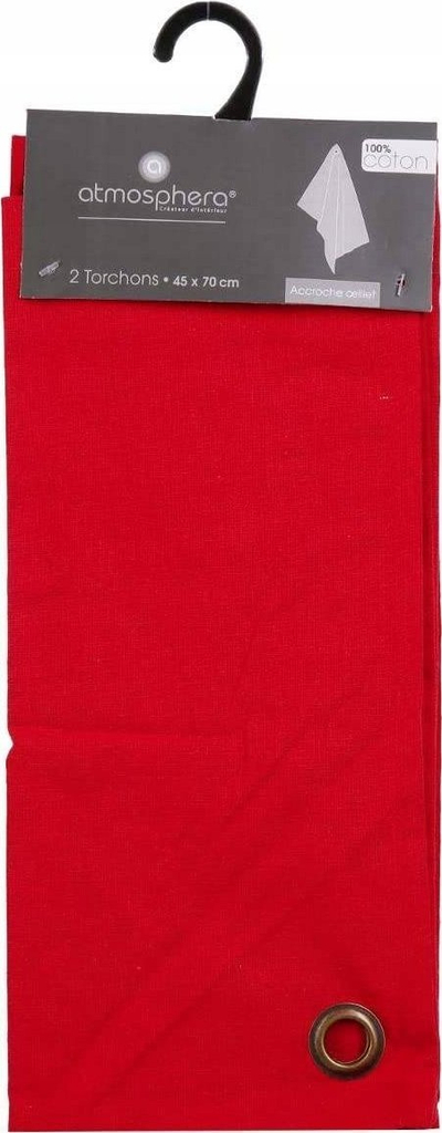 Set peshqirësh kuzhine Atmosphera Cotton, 45x70cm, 2 copa, të kuqe