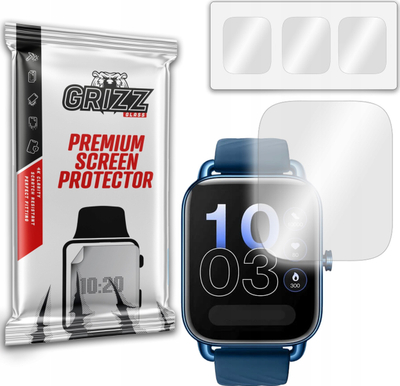 Mbrojtëse ekrani GrizzGlass Hydrogel Film, për OnePlus Nord Watch, 3 copë, transparente