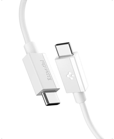 Kabllo USB C Spigen Essential EB6010CC, 1m, 60W, e bardhë