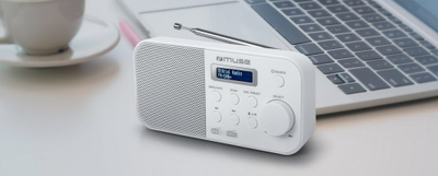 Компактно радио Muse M-109 DBW, преносливо, бело