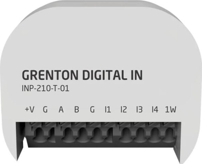 Modul hyrës binar Grenton Digital In INP-210-T-01, 4 hyrje dixhitale, i bardhë