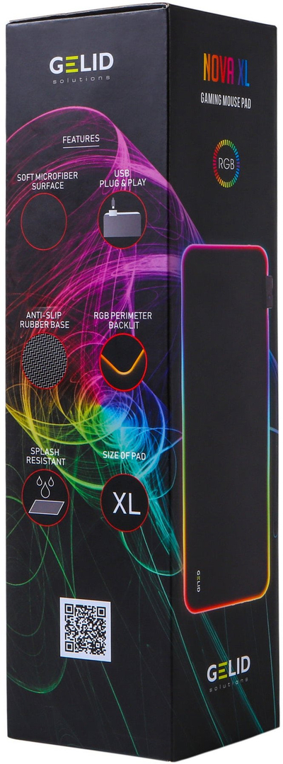 Mousepad gaming Gelid Nova XL, RGB, XL, i zi