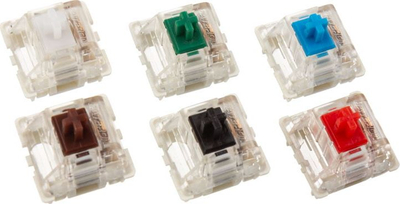 Set switche mekanike Glorious Gateron Green, 120 copë, transparencë, për tastiera mekanike