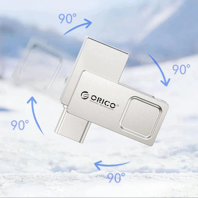 USB flash Orico U301, 32GB, USB 3.2 Gen 1, argjendtë