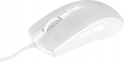 Гејминг глушец Deltaco Gaming WM87, 6200 DPI, 6 копчиња, бел проѕирен