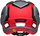 Helmetë çiklizmi Full Face Bell Super Air R Mips Spherical, MTB, e bardhë infrakuqe mat me shkëlqim