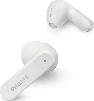 Слушалки Philips TAT2139 True Wireless Bluetooth, 13 mm, со кутија за полнење, бели