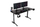 Tavolinë SENSE7 Nomad Basic, 140cm x 60cm, e zezë
