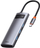 Hub multifunksional Baseus HUB Metal Gleam Series 5in1 - USB-C PD 100W, 3xUSB 3.0, HDMI, gri