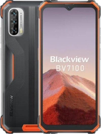 Telefoni Blackview BV7100, NFC, version global, i zi me portokalli