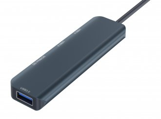 Hub USB C Newell 5 në 1, 3 porta USB, lexues SD dhe microSD, gri