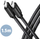 Kabllo AXAGON USB-C - USB-C SPEED USB3.2 Gen 1, PD60W 3A, 1.5m, e zezë