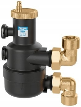Separator ajri Caleffi HED seria 5516, 1", efikasitet i lartë, i zi