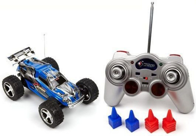 Makinë me telekomandë WL Toys Mini Truggy High Speed ​​(WL / 2019), e hirtë/ e kaltër