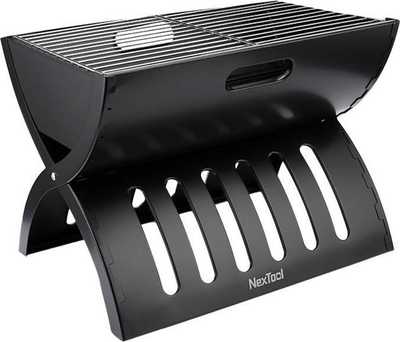 Grill palos NexTool Wild Fun me qymyr, i zi, për me marrë me vete
