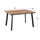 Tavolinë alumini me polywood 120×80×72 cm (HM5562.02), gri