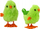 Lodër mekanike LeanToys Jumping Chicken, pulë lodër me mekanizëm wind up, jeshile