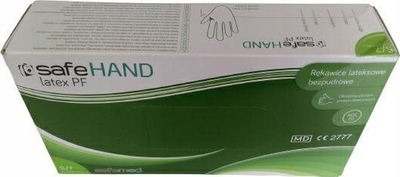 Doreza latex pa pluhur SafeHand Latex PF, madhësia S, ngjyra qumësht