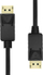 Kabllo ProXtend DisplayPort 1.2, 0.5m, 4K, e zezë