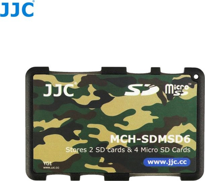 Kuti kartash memorie JJC MCH SDMSD6, 2x SD, 4x microSD, kambuflazh