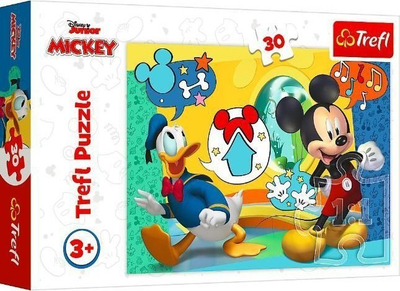 Puzzle Trefl Mickey Mouse and the Happy House, 30 copa, për kalamaj