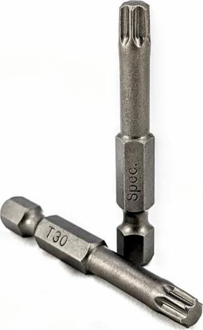 Бит шрафцигер SPECIALIST+ T30, 50mm, Торкс, сиво металик