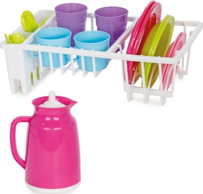 Set lodrash kuzhine Woopie Dish Rack, 21 pjesë, për kalamaj 3+, shumëngjyrësh