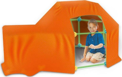 Lodër ndërtimi Woopie Construction Blocks Straws Tubes XL Glows, 128 copa, që ndriçon në errësirë, shumëngjyrëshe