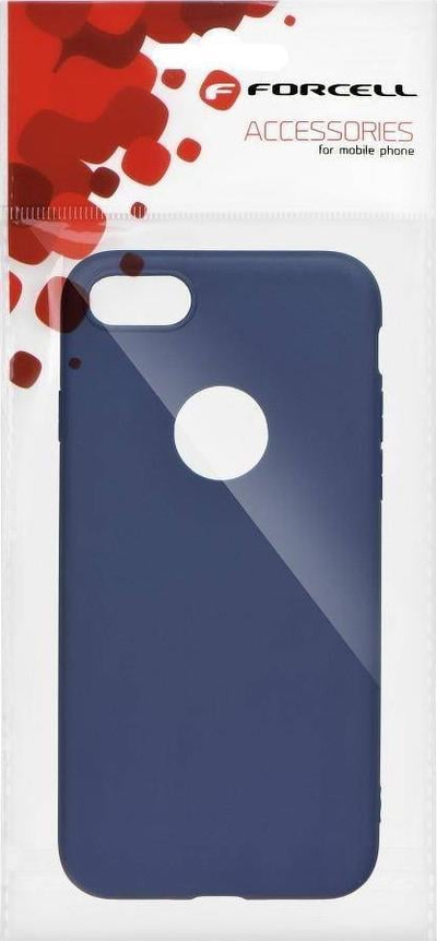 Këllëf telefoni Forcell Soft për iPhone 13 Pro, silikoni, blu e errët