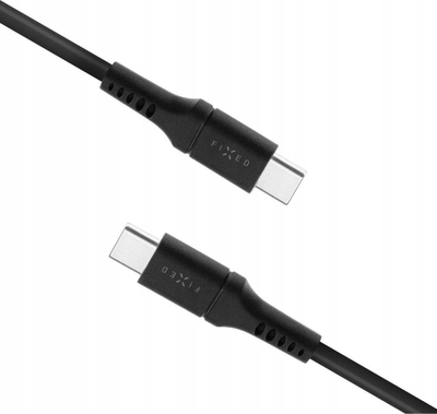 Kabllo USB‑C në USB‑C FIXED, 0.5m, 60W PD, e zezë