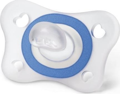 Цуцла за смирување Chicco PhysioForma Mini Soft, силикон, сет 2 парчиња, сина