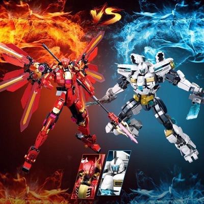 Set ndërtimi Sluban P.R. Mecha Atomic Storm M38-B1151, 561 copa, i bardhë gri