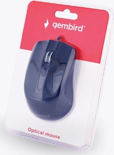 Maus Gembird MUS-4B-01, me kabllo, USB, i zi