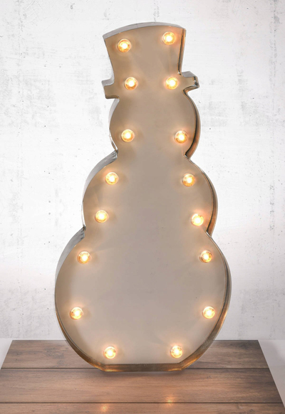Stoli Krishtlindjesh Home Styling Collection Snowman, me ndriçim LED, dekor për brendësi, shumëngjyrësh