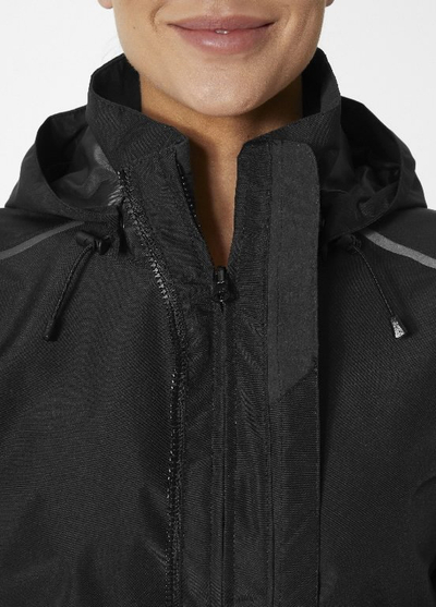Xhaketë pune Helly Hansen Manchester 2.0 për goca, e papërshkueshme nga uji, e zezë