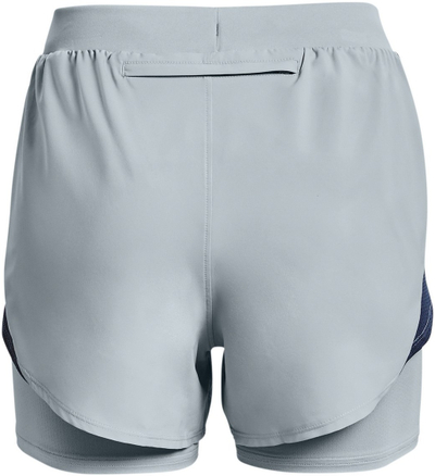 Кратки спортски панталони Under Armour Fly-by Elite 2-in-1, за жени, сиви