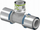 Pjesë T e reduktuar Uponor S Press Plus PPSU 40 32 40, për tubacione ujësjellësi dhe ngrohjeje, çelik inox, gri